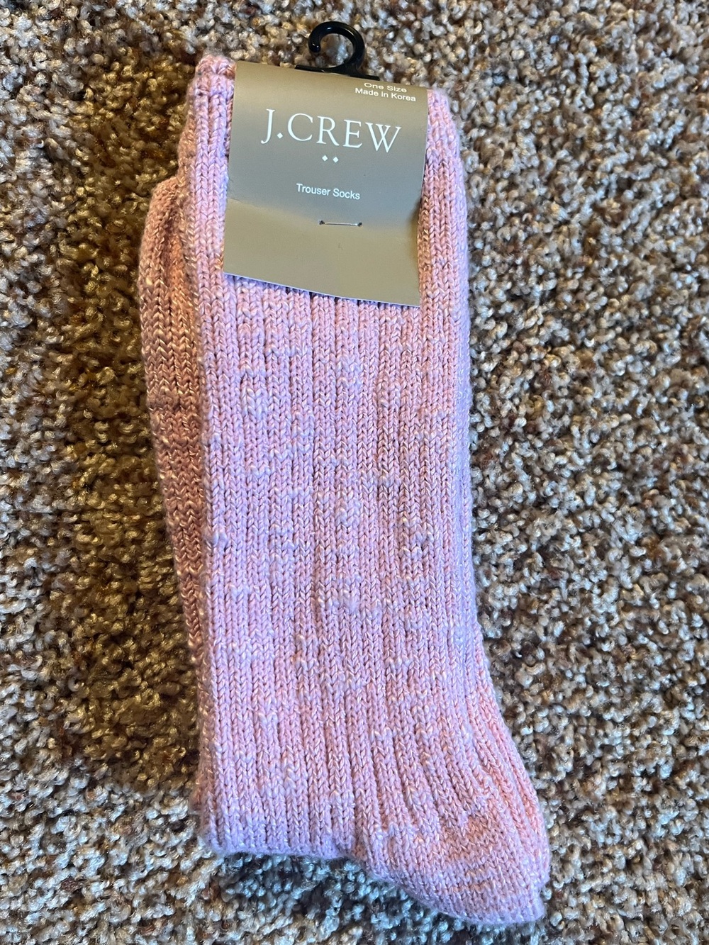 J.Crew Pink Trouser Socks NWT One Size Preppy Coquette Old Money Chic Balletcore